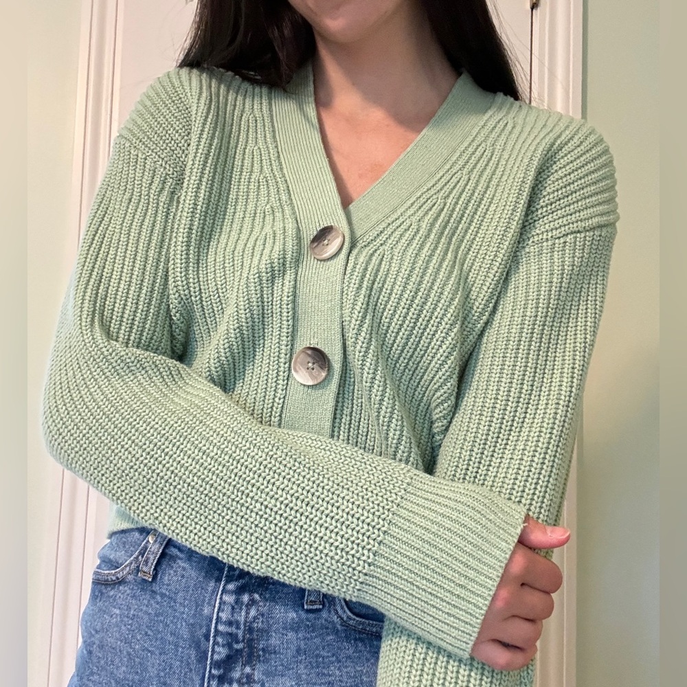 H&M Knit Button-Down Cardigan